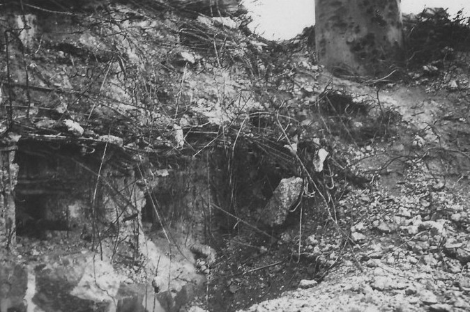 Le Bloc 2 détruit après les combats de juin 1940